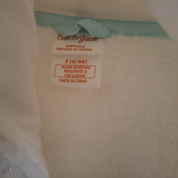 Cat & Jack White Hooded Robe - Picture 4 of 4